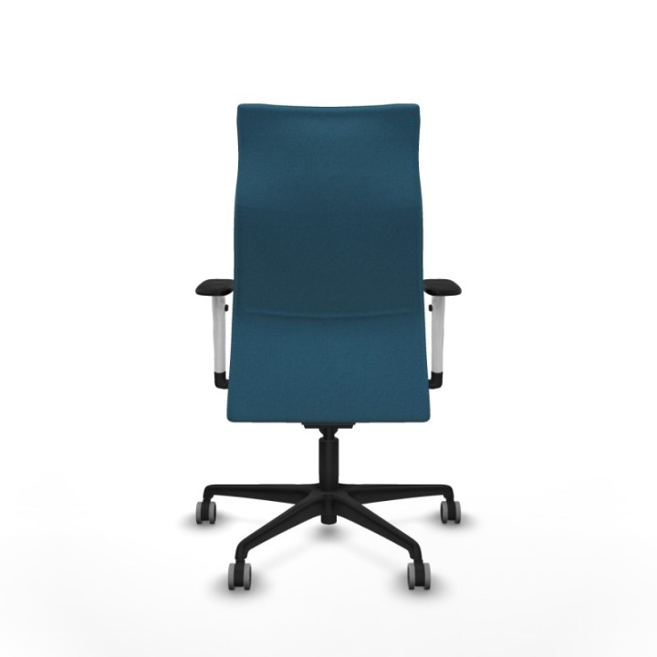 Albacete dirección sincro bali verde petroleo brazos 1D blancos base nailon ruedas 65 engomadas