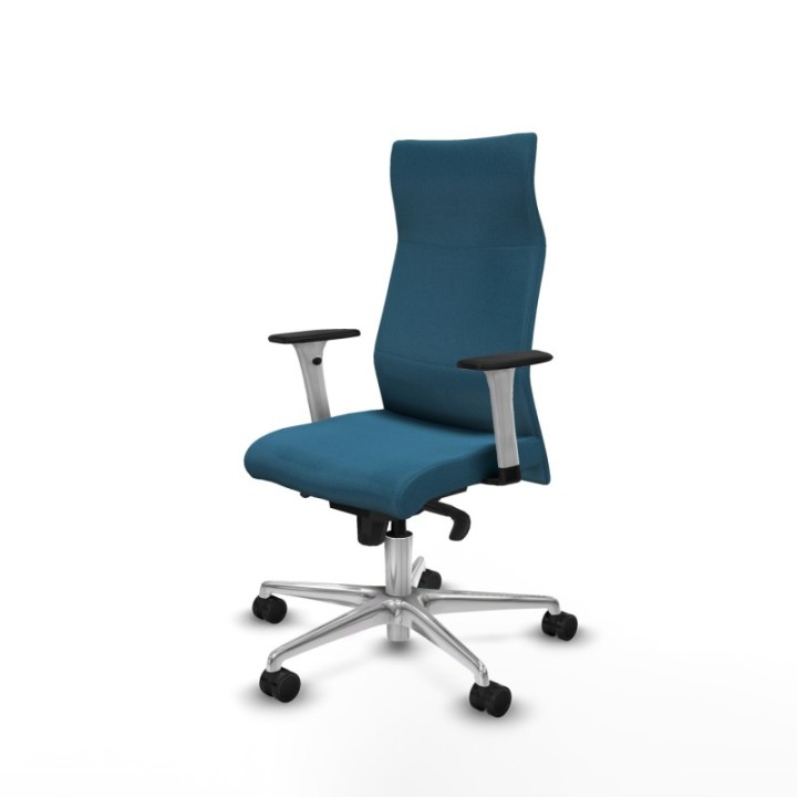 Albacete dirección sincro bali verde petroleo brazos 1D blancos base aluminio ruedas 65 nailon