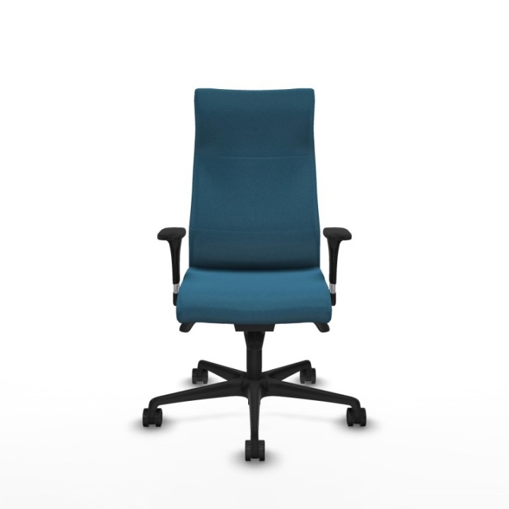 Albacete dirección sincro bali verde petroleo brazos 1D cromados base nailon ruedas 65 nailon