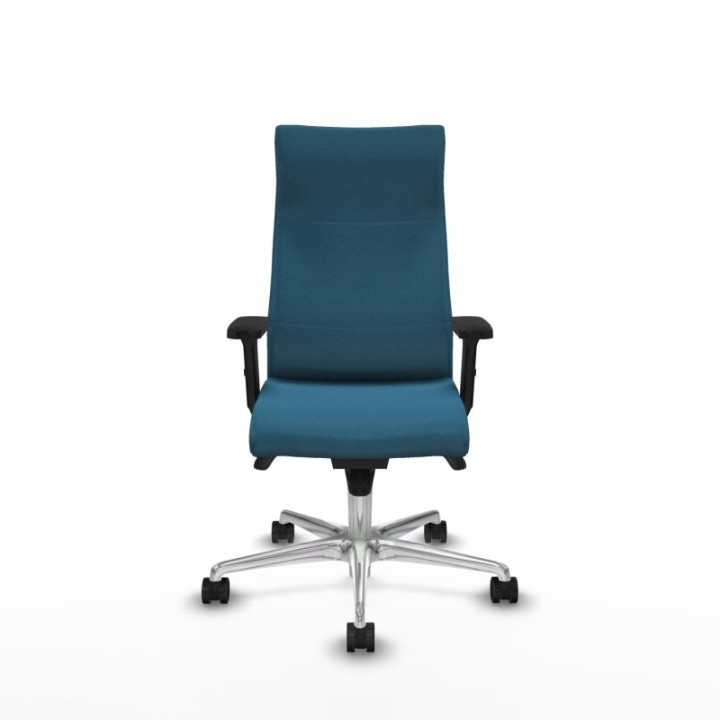 Albacete dirección sincro bali verde petroleo brazos 2D base aluminio ruedas 65 nailon