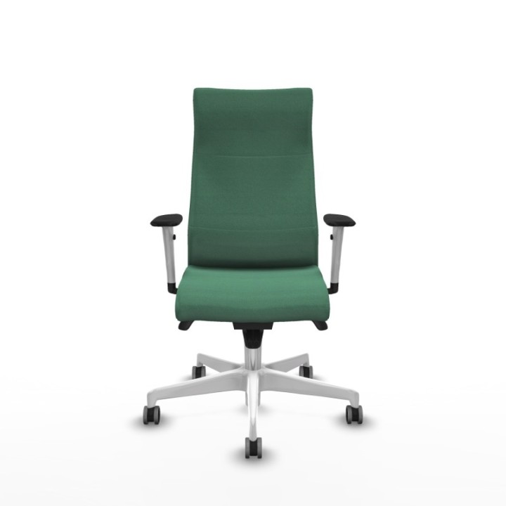 Albacete dirección sincro bali verde esmeralda brazos 1D blancos base blanca ruedas 65 engomadas