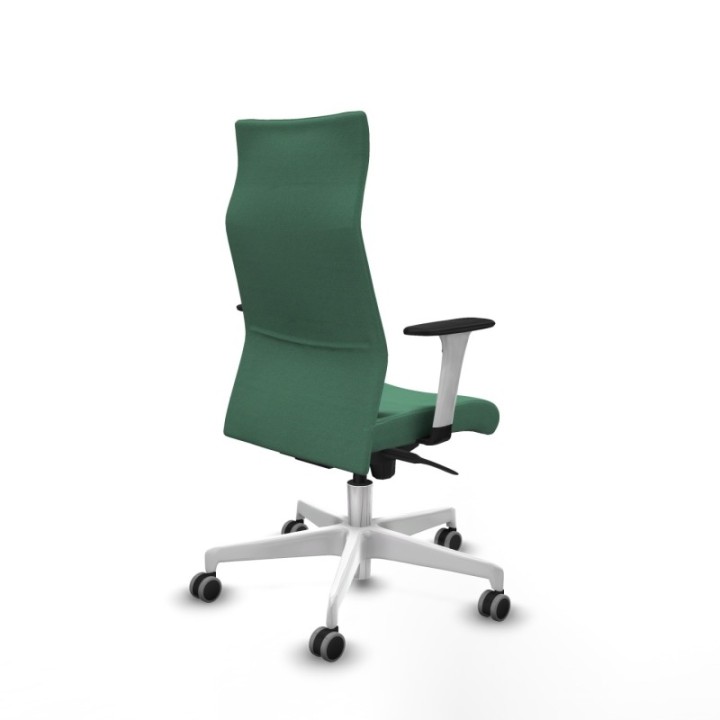 Albacete dirección sincro bali verde esmeralda brazos 1D blancos base blanca ruedas 65 engomadas