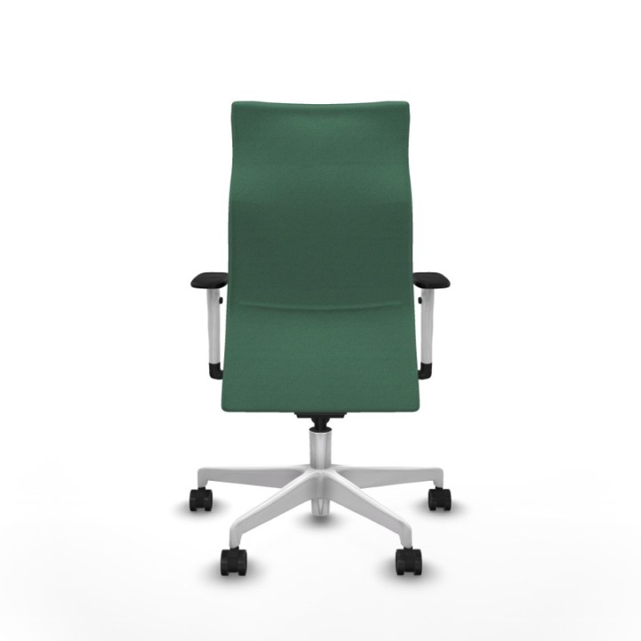 Albacete dirección sincro bali verde esmeralda brazos 1D blancos base blanca ruedas 65 nailon