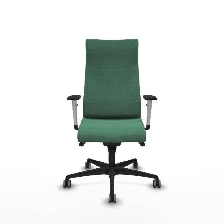 Albacete dirección sincro bali verde esmeralda brazos 1D blancos base nailon ruedas 65 engomadas