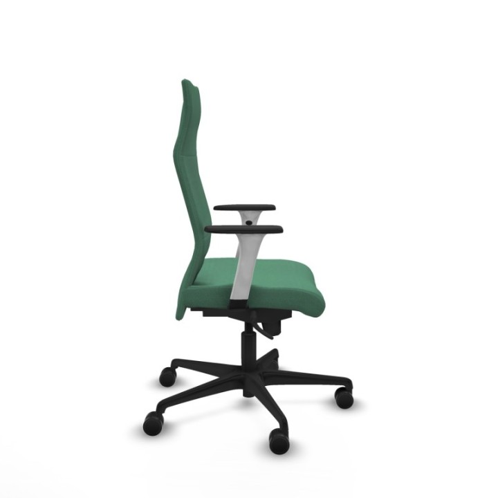 Albacete dirección sincro bali verde esmeralda brazos 1D blancos base nailon ruedas 65 nailon