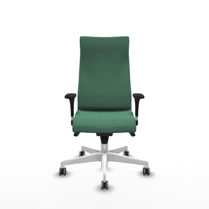 Albacete dirección sincro bali verde esmeralda brazos 1D cromados base blanca ruedas 65 engomadas