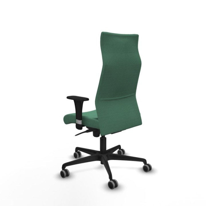 Albacete dirección sincro bali verde esmeralda brazos 1D cromados base nailon ruedas 65 engomadas