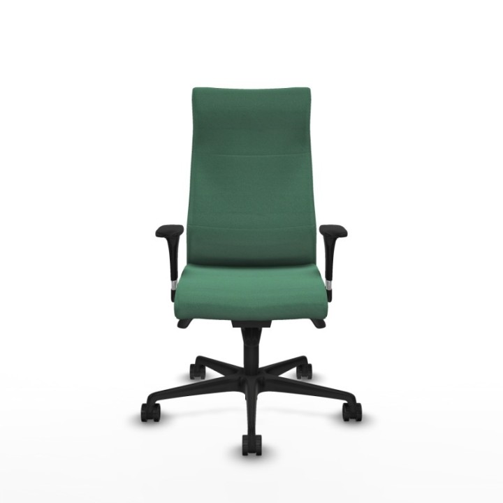 Albacete dirección sincro bali verde esmeralda brazos 1D cromados base nailon ruedas 65 nailon