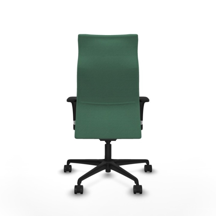 Albacete dirección sincro bali verde esmeralda brazos 1D cromados base nailon ruedas 65 nailon