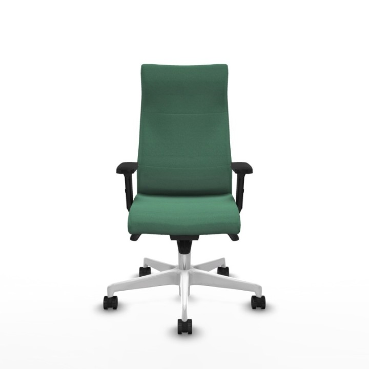 Albacete dirección sincro bali verde esmeralda brazos 2D base blanca ruedas 65 nailon