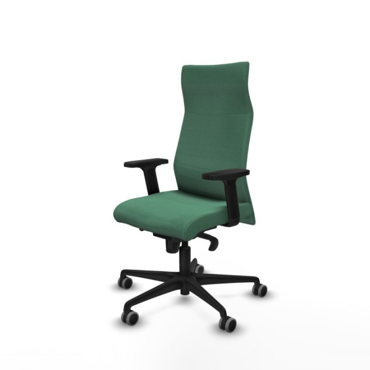 Albacete dirección sincro bali verde esmeralda brazos 2D base nailon ruedas 65 engomadas