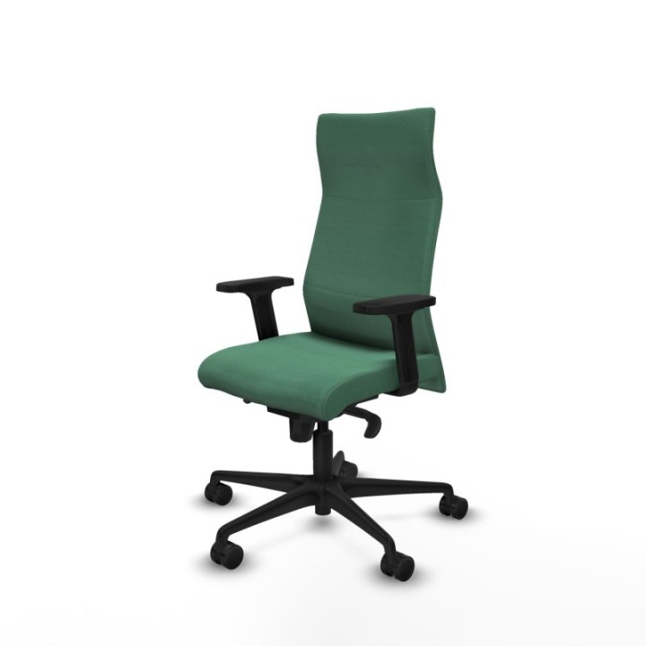 Albacete dirección sincro bali verde esmeralda brazos 2D base nailon ruedas 65 nailon