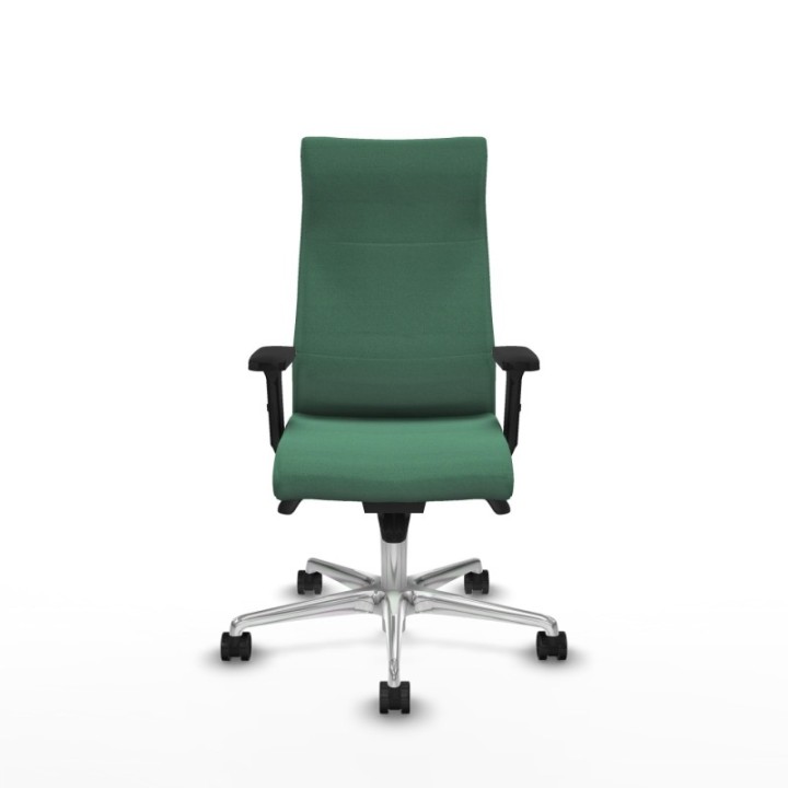 Albacete dirección sincro bali verde esmeralda brazos 2D base aluminio ruedas 65 nailon