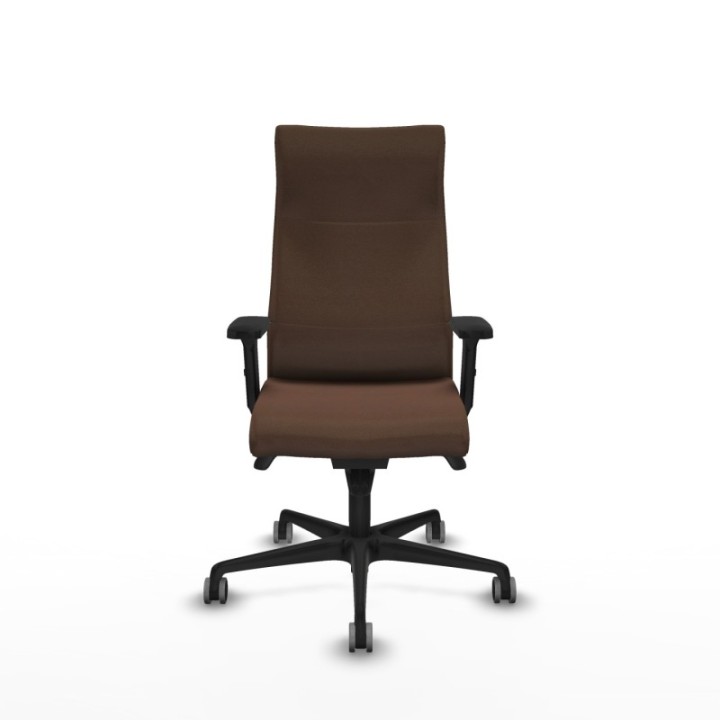 Albacete dirección sincro bali marrón oscuro brazos 2D base nailon ruedas 65 engomadas