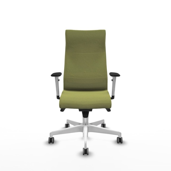 Albacete dirección sincro bali verde oliva brazos 1D blancos base blanca ruedas 65 engomadas