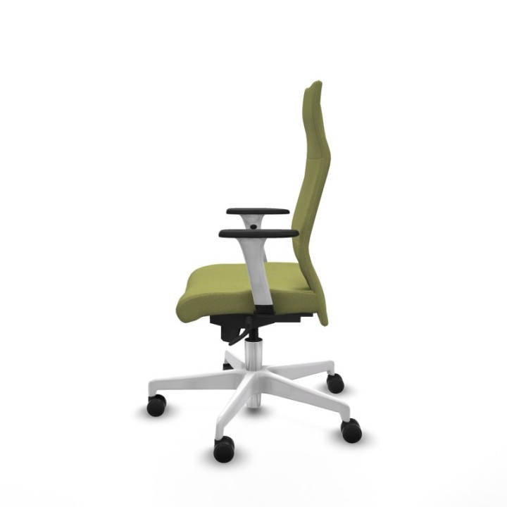 Albacete dirección sincro bali verde oliva brazos 1D blancos base blanca ruedas 65 nailon