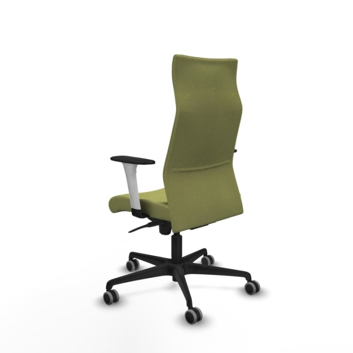 Albacete dirección sincro bali verde oliva brazos 1D blancos base nailon ruedas 65 engomadas