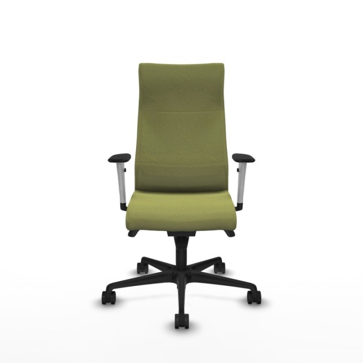 Albacete dirección sincro bali verde oliva brazos 1D blancos base nailon ruedas 65 nailon