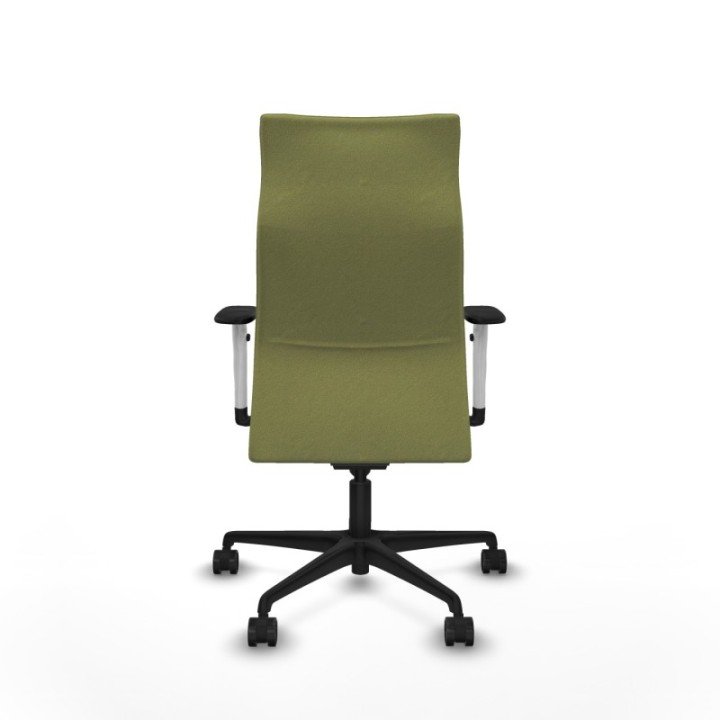 Albacete dirección sincro bali verde oliva brazos 1D blancos base nailon ruedas 65 nailon