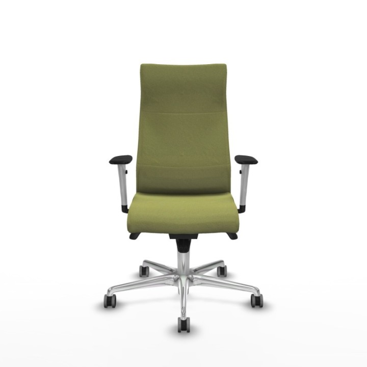 Albacete dirección sincro bali verde oliva brazos 1D blancos base aluminio ruedas 65 engomadas