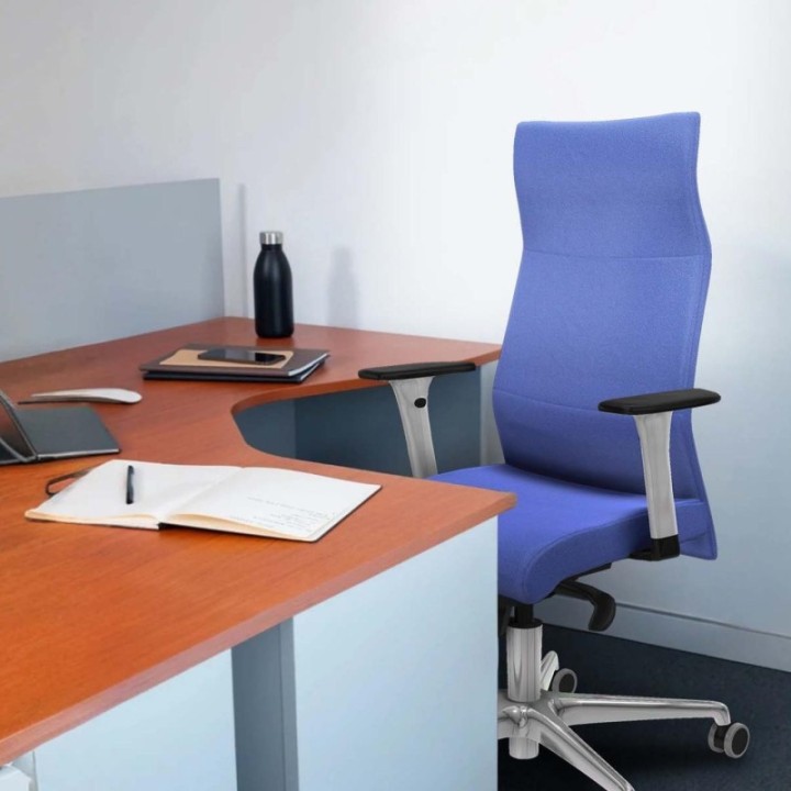 Albacete dirección sincro bali verde oliva brazos 1D blancos base aluminio ruedas 65 engomadas