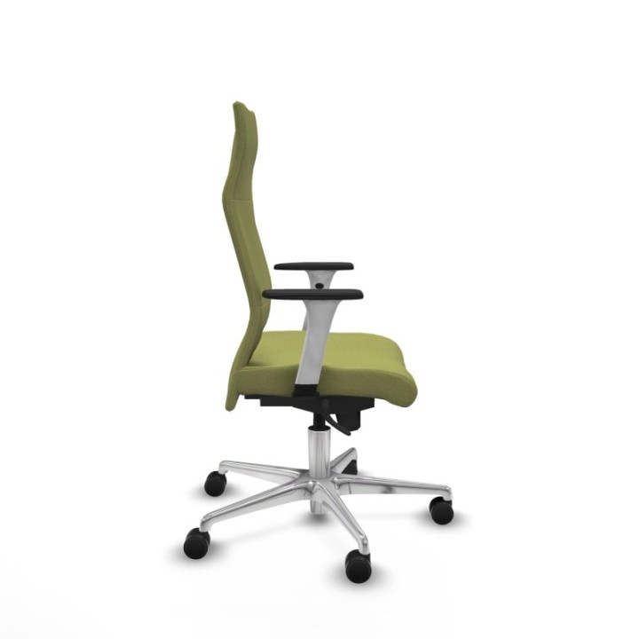 Albacete dirección sincro bali verde oliva brazos 1D blancos base aluminio ruedas 65 nailon