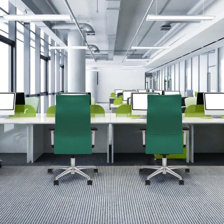 Albacete dirección sincro bali verde oliva brazos 1D blancos base aluminio ruedas 65 nailon