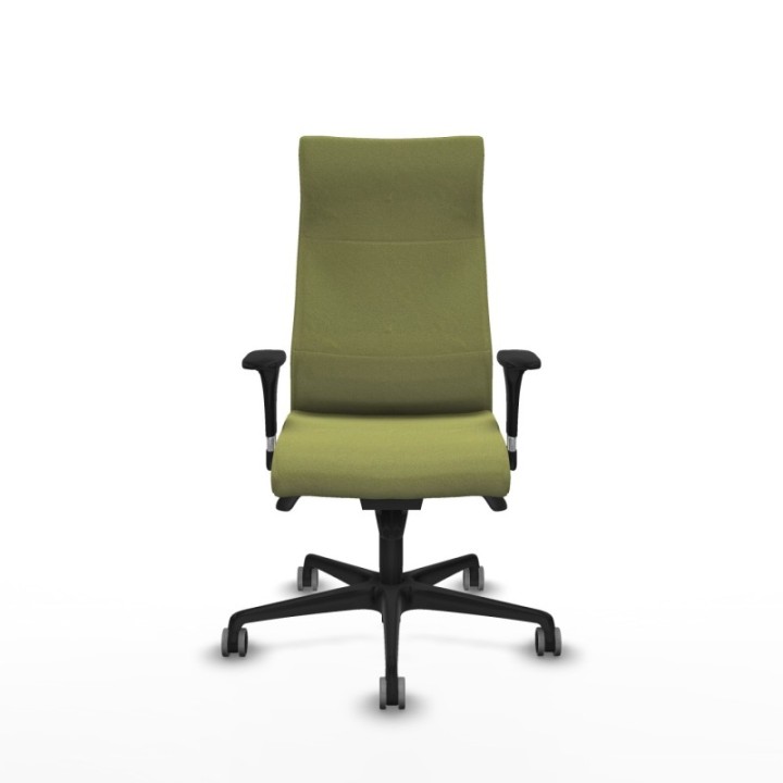 Albacete dirección sincro bali verde oliva brazos 1D cromados base nailon ruedas 65 engomadas