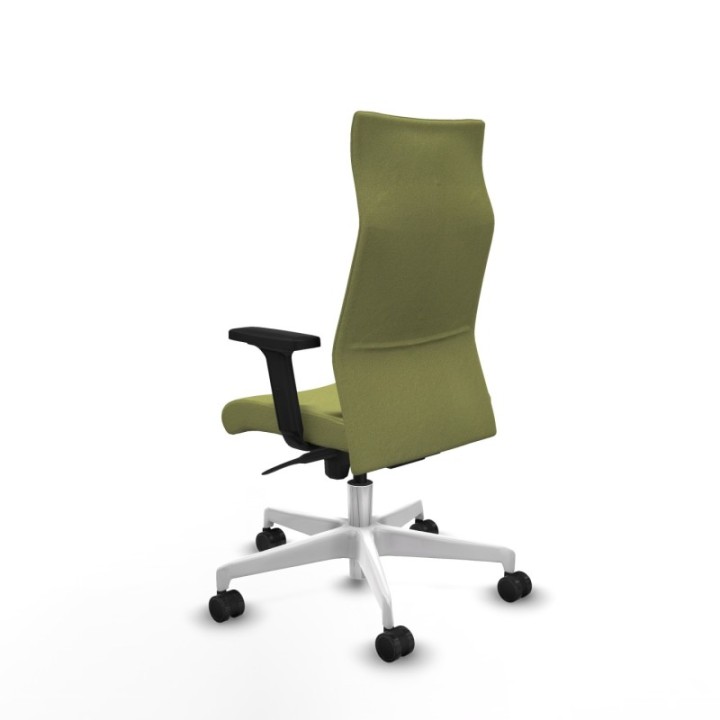 Albacete dirección sincro bali verde oliva brazos 2D base blanca ruedas 65 nailon