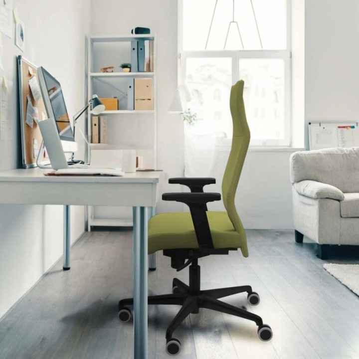 Albacete dirección sincro bali verde oliva brazos 2D base nailon ruedas 65 engomadas