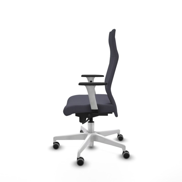 Albacete dirección sincro bali gris oscuro brazos 1D blancos base blanca ruedas 65 engomadas