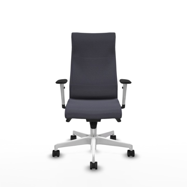 Albacete dirección sincro bali gris oscuro brazos 1D blancos base blanca ruedas 65 nailon