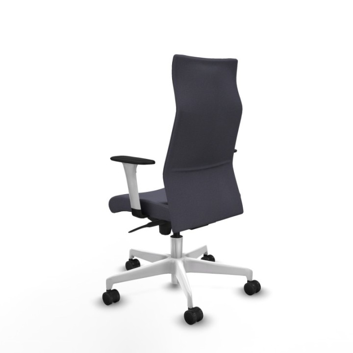 Albacete dirección sincro bali gris oscuro brazos 1D blancos base blanca ruedas 65 nailon