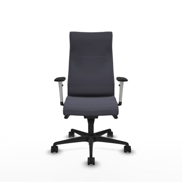 Albacete dirección sincro bali gris oscuro brazos 1D blancos base nailon ruedas 65 nailon