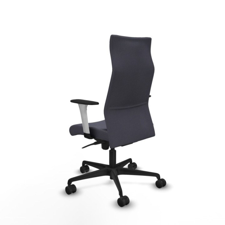 Albacete dirección sincro bali gris oscuro brazos 1D blancos base nailon ruedas 65 nailon