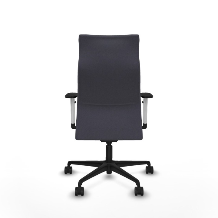 Albacete dirección sincro bali gris oscuro brazos 1D blancos base nailon ruedas 65 nailon