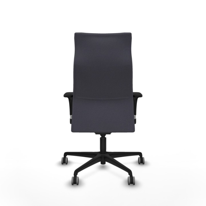 Albacete dirección sincro bali gris oscuro brazos 1D cromados base nailon ruedas 65 engomadas