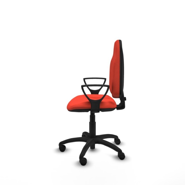 Algarra CP bali naranja oscuro brazos fijos base poliamida ruedas nailon 50mm