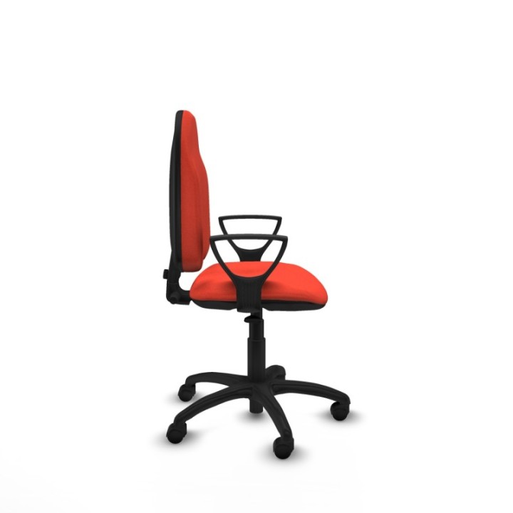 Algarra CP bali naranja oscuro brazos fijos base poliamida ruedas nailon 50mm