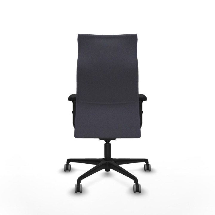 Albacete dirección sincro bali gris oscuro brazos 2D base nailon ruedas 65 engomadas