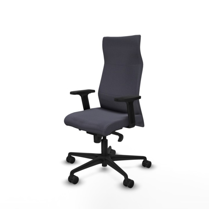 Albacete dirección sincro bali gris oscuro brazos 2D base nailon ruedas 65 nailon