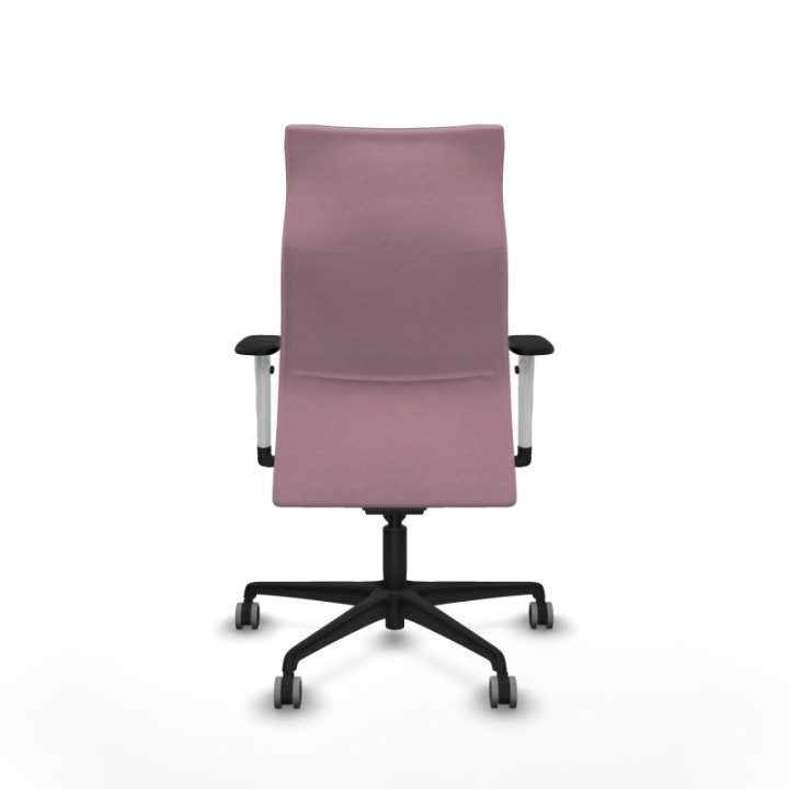 Albacete dirección sincro bali rosa brazos 1D blancos base nailon ruedas 65 engomadas