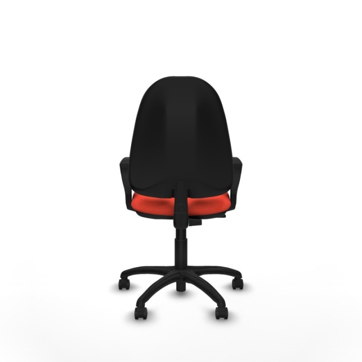 Algarra CP bali naranja oscuro brazos fijos base poliamida ruedas engomadas 50mm