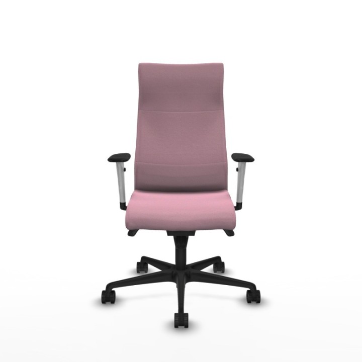 Albacete dirección sincro bali rosa brazos 1D blancos base nailon ruedas 65 nailon