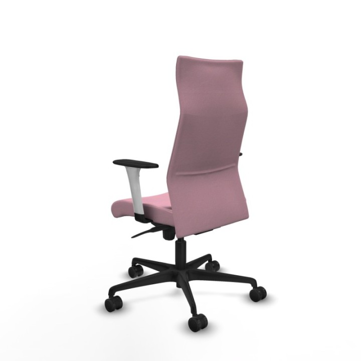 Albacete dirección sincro bali rosa brazos 1D blancos base nailon ruedas 65 nailon