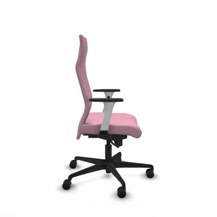 Albacete dirección sincro bali rosa brazos 1D blancos base nailon ruedas 65 nailon