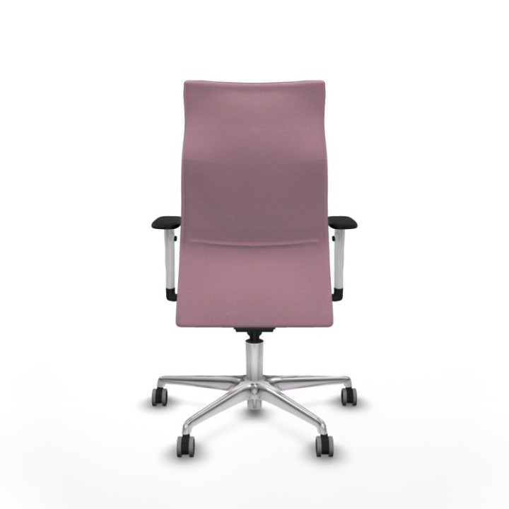 Albacete dirección sincro bali rosa brazos 1D blancos base aluminio ruedas 65 engomadas