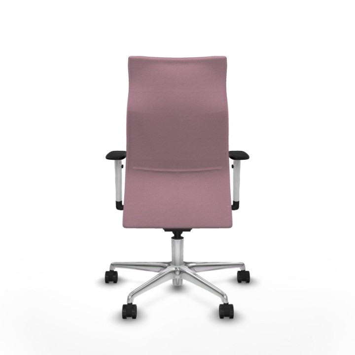 Albacete dirección sincro bali rosa brazos 1D blancos base aluminio ruedas 65 nailon