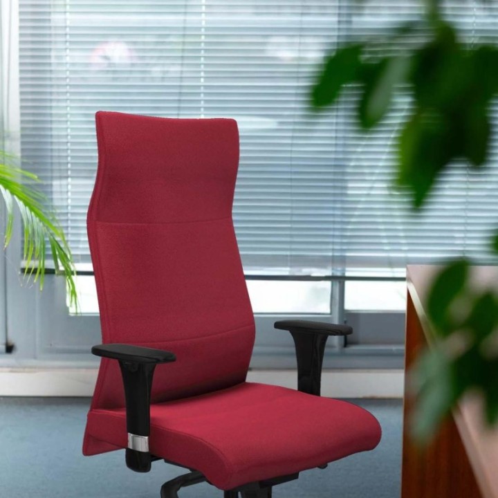 Albacete dirección sincro bali rosa brazos 1D cromados base blanca ruedas 65 nailon