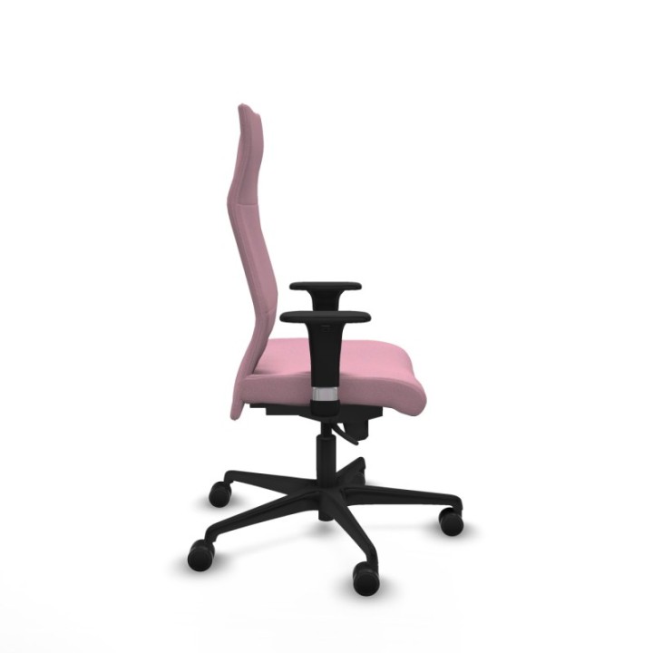 Albacete dirección sincro bali rosa brazos 1D cromados base nailon ruedas 65 nailon